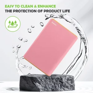 High Density Eco-Friendly Silicone-Covered Foam Yoga Brick 21.5 x 21.5 cm for Pilates