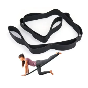 High-Density Elastic Resistance Bands with Loops for Yoga and Exercise