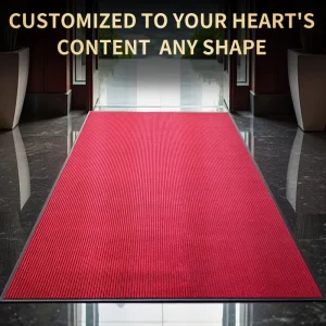 High-Density Embossed Carpet Waterproof Non-Slip Dust-Removing Floor Mat Custom Logo Rectangle Mat for Home Shop