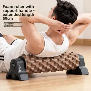 High Density Firm Automatic EVA Foam Roller with Suction Cup and Spiky Design for Yoga Fitness Muscle Relaxer and Massage