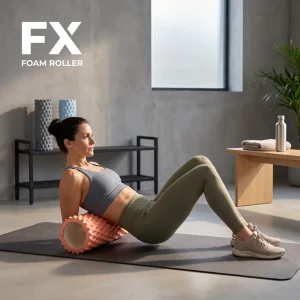 High-Density Fitness Foam Roller for Myofascial Release, Stretching, Yoga, and Pilates