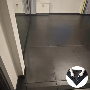 High Density Fitness Gym Rubber Flooring 15mm 50mm Interlock Shockproof Tile Anti Skid Anti Static Eco Friendly Protective Floor