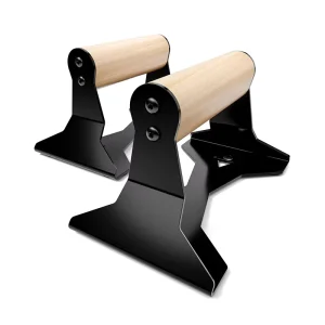 High-Density Foam Pull-Up and Dip Wooden Push-Up Bars with Anti-Fatigue Design for Strength Training and Sit-Ups