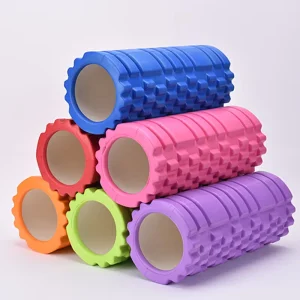 High-Density Foam Yoga Roller for Deep Tissue Muscle Therapy and Fitness Exercise