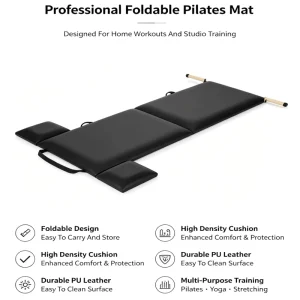 High Density Foldable Pilates Mat for Physical Therapy and Rehabilitation