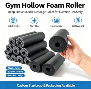 High-Density Hollow EVA Foam Roller for Deep Tissue Massage and Fitness Recovery