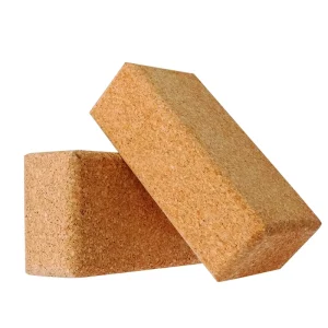 High-Density Natural Cork Yoga Block for Pilates