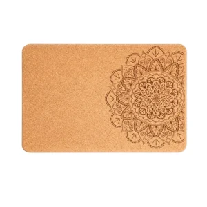 High Density Natural Cork Yoga Blocks Custom Logo Printable 750g for Yoga Pilates Dance Training