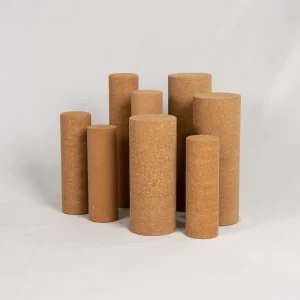 High-Density Natural Cork Yoga Roller with EVA Foam Non-Slip Surface for Exercise and Muscle Massage