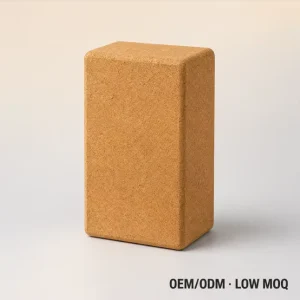 High Density Natural Recycled Cork Yoga Block Factory Direct