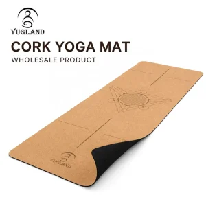 High Density Non Slip Cork Yoga Mat for Home Workout Gym Fitness