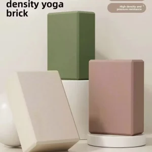 High-Density Non-Slip Eco-Friendly Soft EVA Foam Yoga Block 200g Brown Fitness