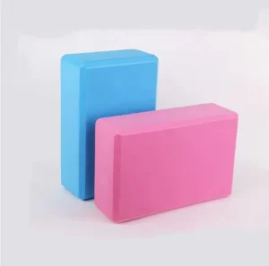 High Density Non-Toxic Custom Logo Print Brick Cube EVA Foam Yoga Block