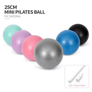 High-Density PVC Pop-Resistant Non-Slip Soft Pilates Ball 25cm Portable Custom Color Logo