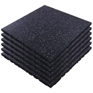 High-Density Rubber Floor Mats and Tiles for Gym Fitness Equipment Protective Flooring with Sound Insulation Shock Absorption