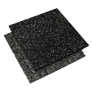 High Density Rubber Floor Mats and Tiles for Gym Fitness Equipment Protective Flooring with Sound Insulation and Shock Absorption