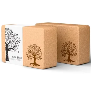 High Density Solid Yoga Gymnastics Exercise Brick 3x6x9″ Cork Yoga Blocks