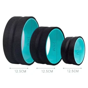 High-Density TPE Yoga Wheel and Foam Roller 4-Piece Set for Back Pain Relief