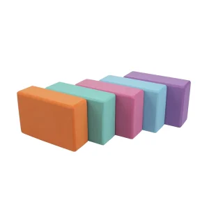 High Density Thick Light Weight Foam Soft Yoga EVA Block Custom Logo Color Durable Non Slip Premium Yoga Pilates Brick