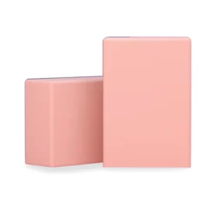 High Density Yoga Brick Eco Friendly Anti Slip Certified Eva Foam Light Pink Yoga Block With Logo