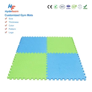 High-Elasticity Gym Flooring Mats with Shock Absorption and Non-Slip Surface for Jump Rope and Plyometric Training