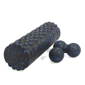 High-Hardness EPP Foam Roller, 33 cm, Digital Printing, Portable Peanut Ball Set for Full-Body Fitness Training and Yoga