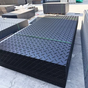 High Molecular Weight PE Road Base Plate Non-Slip Paving Mat for Construction Sites Anti-Sagging Wear-Resistant Plastic Sheet