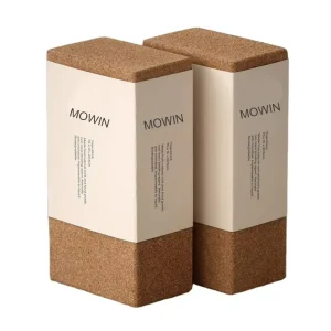 High Quality Eco Friendly 4 Inch Cork Yoga Mat and Block Set