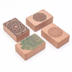 High Quality Eco Friendly Sustainable Fitness Custom 3*6*9 Inch Natural Cork Yoga Block Cork Yoga Brick
