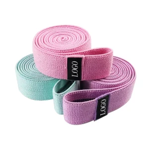 High Quality Elastic Fit Loop Arm Pull Up Gym Bands Stretch Customized Logo Fitness Exercise Band Long Yoga Strap