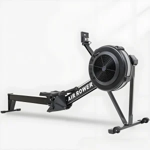 High Quality Home Gym Cardio Air Rower Iron Adjustable Resistance Foldable Seated Rowing Machine