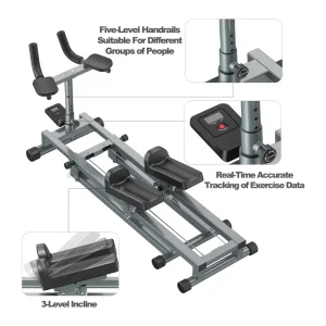 High Quality Multi functional Metal Indoor Mountain Climbing Foldable Gym Workout Slimming Fitness Equipment New Style