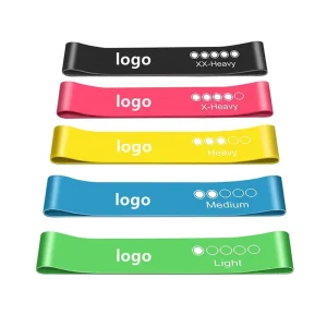 High Quality Multifunctional Fitness Yoga Elastic Bands Customized Sports Band with Custom Logo Exercise Bands