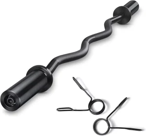 High Quality Steel 1.2M EZ Curl Barbell with Customizable Weight for Home and Gym Use
