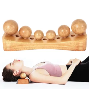 High Quality Wooden Muscle Release Tool and Personal Body Massage for Release Back Pressure Psoas Release Tool With 6 Massa