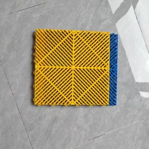 High-Strength Car Wash Floor Grating Interlocking Garage Floor Tiles 18mm PP Modular Drainage Grille