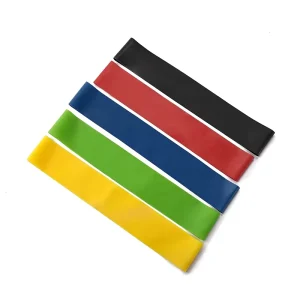High-Strength Elastic Resistance Bands Set, 5 Levels, Eco-Friendly TPE Home Gym Fitness Bands