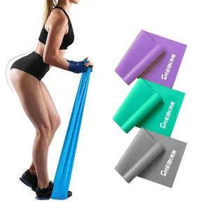 High-Strength Rubber and Latex Flat Resistance Bands for Yoga and Pilates