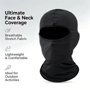 High Stretch 1 Hole Face Cover Polyester Breathable UV Protection Quick Dry Motorcycle Cycling Outdoor Full Face Balaclava