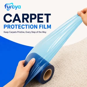 High Transparency LLDPE Plastic Carpet Protective Film Machine Grade for Safe Flooring Visibility During Projects