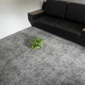 High Wear-Resistant Commercial Speckled Plain Carpet Tiles Soundproof Removable Interlocking Mat for Business Reception Desk