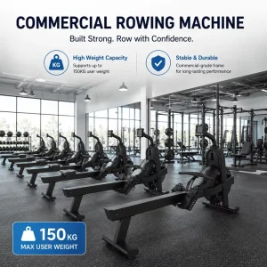 High Weight Capacity Heavy-Duty Commercial Rowing Machine