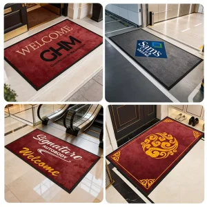 Highly Absorbent Microfiber Cut-Pile Entrance Doormat for Hotel Malls, Stairwells, and Corridors
