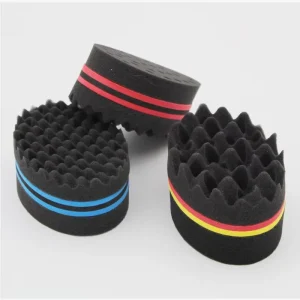 Hip Hop Black Oval Hair Curling Sponge Foam