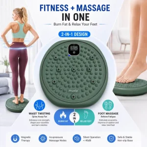 Hip Twisting Machine Exercise Rehabilitation Equipment Fitness Gear Home Acupressure Waist Disc Board Twist