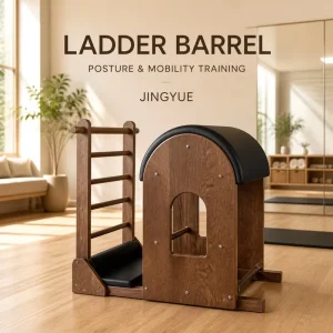 Hollowed-Out Wooden Pilates Ladder Barrel