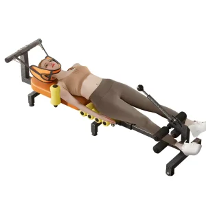 Home Cervical Lumbar Traction Bed Neck Waist Back Pain Relief Body Stretch Training Machine