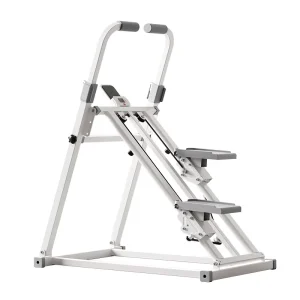 Home Collapsible Vertical Stair Climber with Handles, Metal Step Trainer