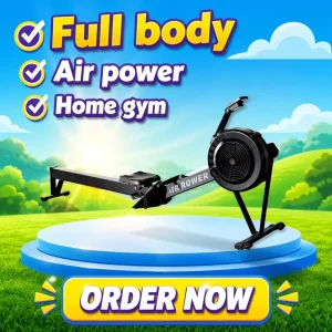 Home & Commercial Gym Air Rower for Bodybuilding Exercise