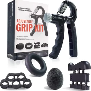 Home Exercise Finger Trainer, 10kg/60kg Adjustable Resistance Steel Hand Grips